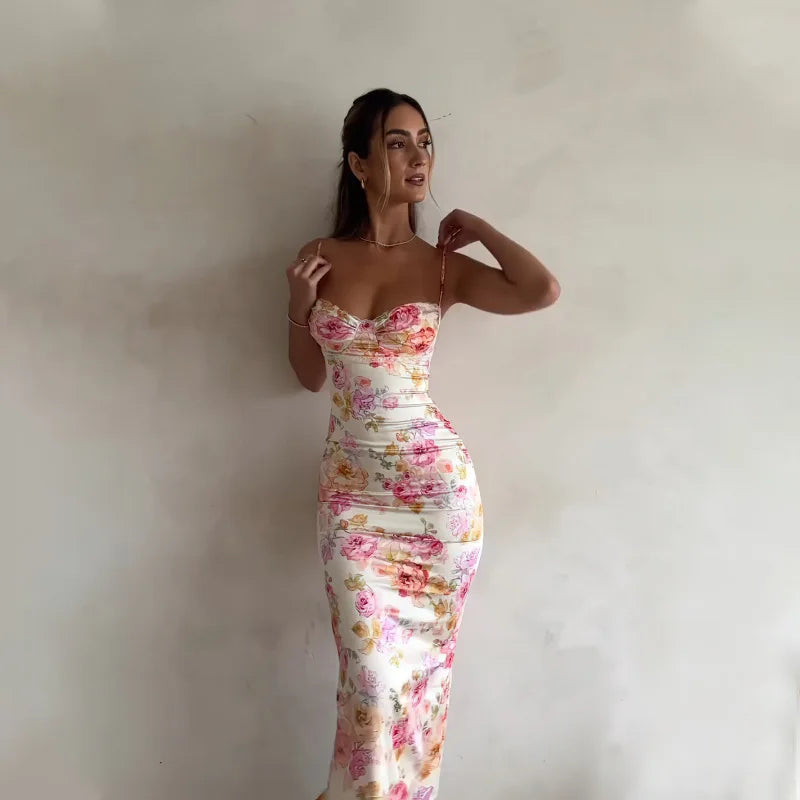 The Isla Floral Split Mini Dress