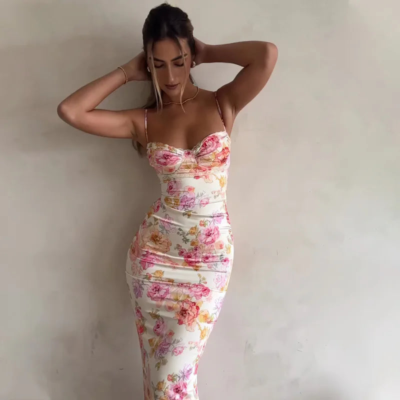 The Isla Floral Split Mini Dress