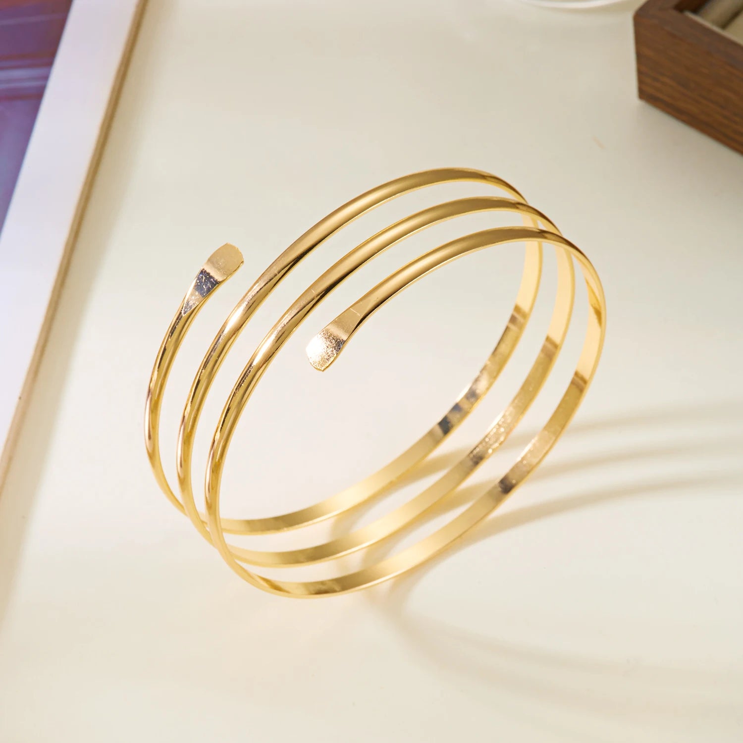 The Aurelia Geometric Arm Cuff