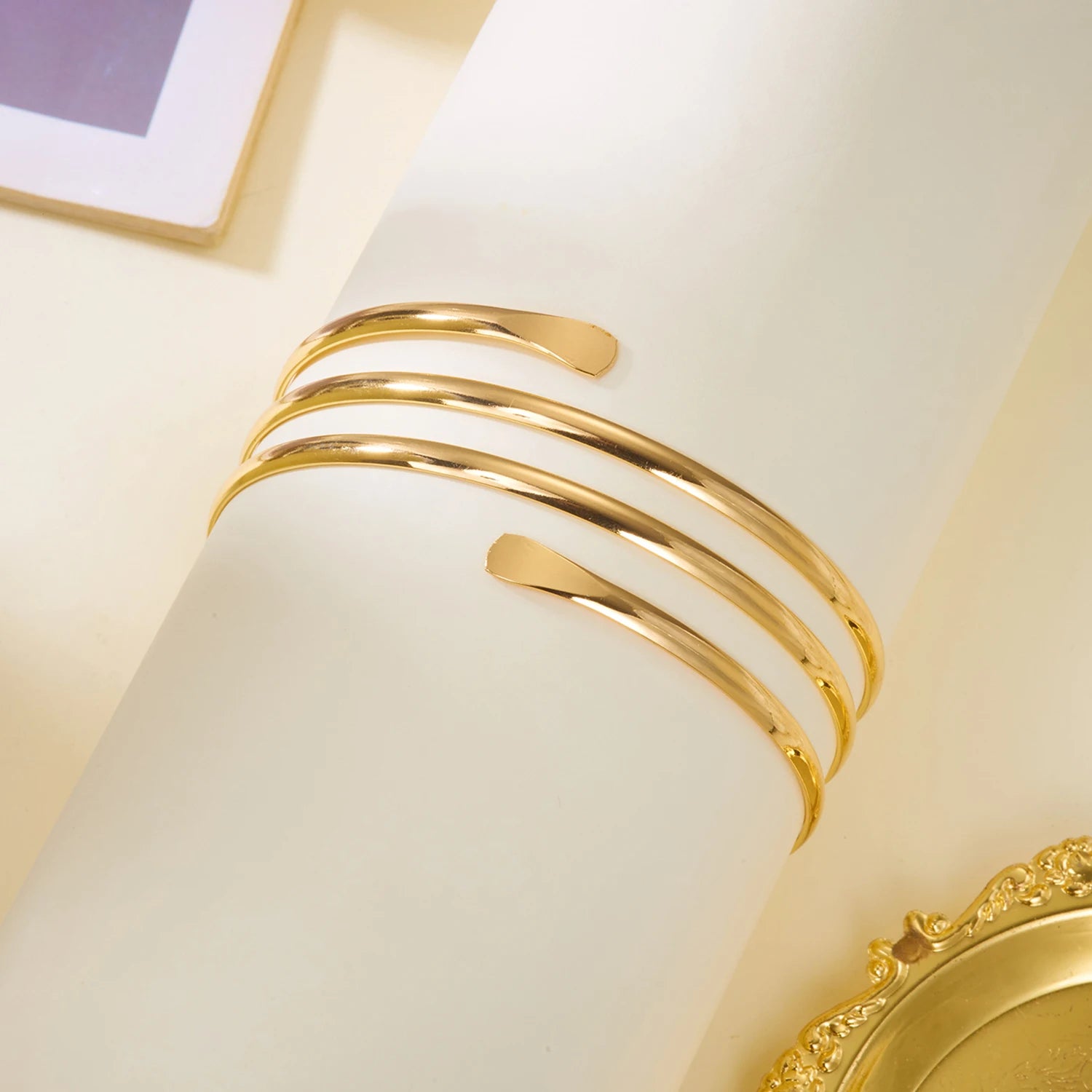 The Aurelia Geometric Arm Cuff