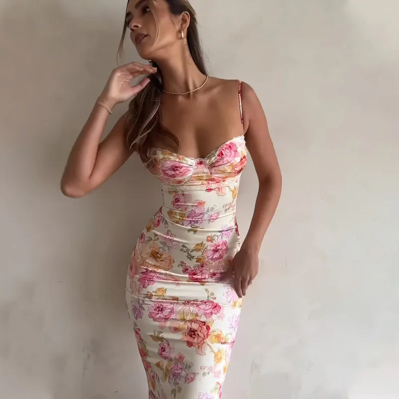 The Isla Floral Split Mini Dress